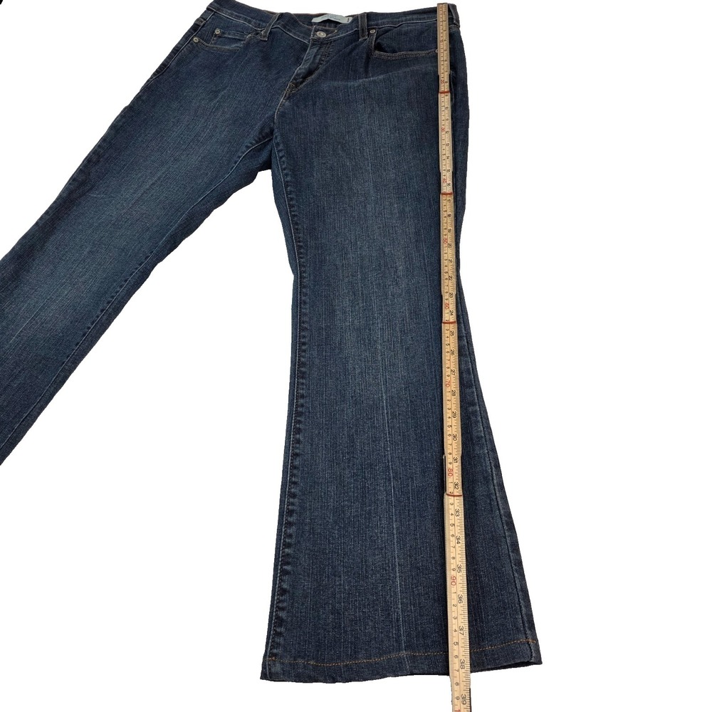Levis 515 Jeans Sz 12 Short Womens Blue Pants Stretch Ladies Mid‎ Rise Bootcut - Picture 2 of 11